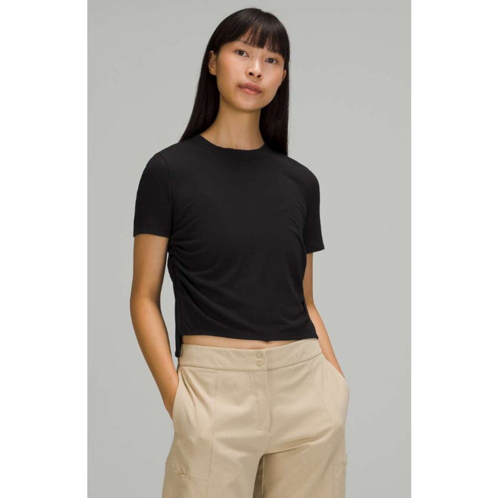 NWT Lululemon Side Cinch Ribbed T-Shirt
Black 10